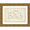 thumbnail image 1 of Murdock, Ramona 14x11 Gold Ornate Wood Framed with Double Matting Museum Art Print Titled - Beach, 1 of 4
