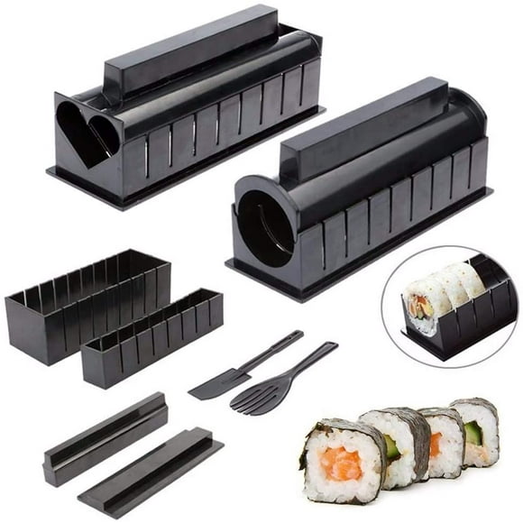 Sushi Making Kit for Beginners, Plastic Sushi Maker Tool 10 Pieces