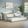 thumbnail image 1 of AFI Nantucket Mid-Century Solid Wood Twin Daybed with Trundle in White, 1 of 18