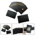 thumbnail image 4 of LEEYNEER Black Gold Plastic Playing Cards Set for Poker and Card Games, 4 of 4
