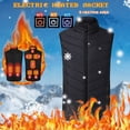 thumbnail image 2 of Heated Vest for Women and Men with Stand Collar Intelligent Temperature Control Winter Warm Jacket Outerwear, 2 of 8