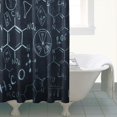 thumbnail image 4 of Math Equations Science Symbols Black Pattern Shower Curtain 72"x84" ,Bathroom Decorative Shower Curtains Set with 12 Hooks,Modern Waterproof Washable Shower Curtain, 4 of 6