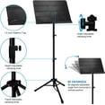 thumbnail image 4 of Kasonic Music Stand, Professional Collapsible Music Stand for Music Sheet, Instrument Books, Paper Holder and Carrying Bag, Perfect for Instrumental Performance stand, 4 of 8