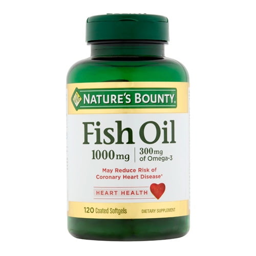 Natures Bounty Odorless Fish Oil 1000 mg with 300 mg of Omega 3 ...