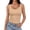 Rose Gold, variant on Women Casual Ribbed Knit Tank Top Y2k Lace Trim Scoop Neck Sleeveless Vest Slim Fit Backless Camisole Going Out Top