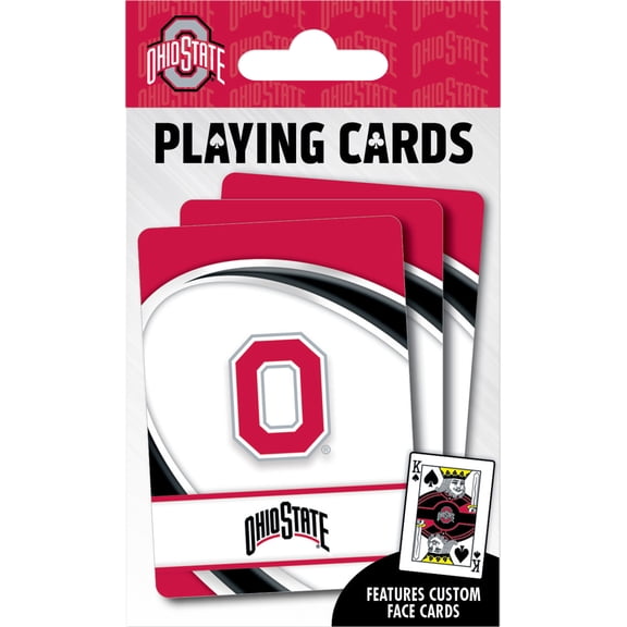 MasterPieces Officially Licensed NCAA Ohio State Buckeyes Playing Cards - 54 Card Deck for Adults