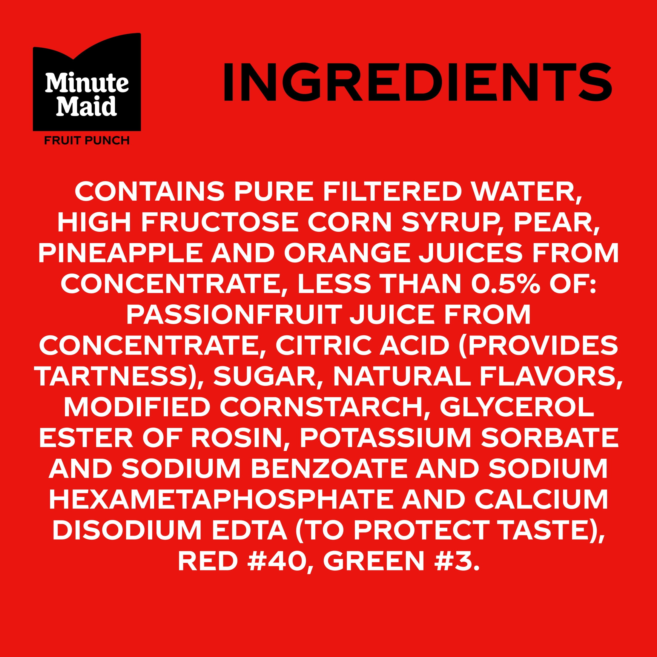 Minute Maid Fruit Punch Juice Drink Bottle, 2 Liters