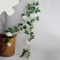 thumbnail image 4 of 2PCS 5.65ft Flower Garland Multipurpose Artificial Rose Flower Vine Hanging Vine, 4 of 8