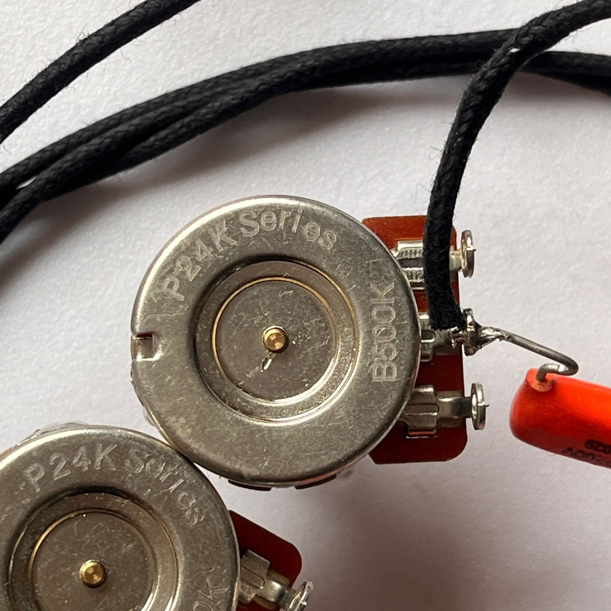 LP/SG Premium Prewired Wiring Harness Kit, Stereo Output Jack,Short Brass Copper Shaft Pots 500K,3-Way Switch Guitar Parts