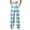Light Blue, variant on Inleife Plaid Pants for Women Warm Wide Leg Womens Fashion Printing Winter Causal Outing Full Length Pants