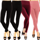 thumbnail image 1 of Pack 4 Colores Leggins Faja Termicos Afelpados Unitallas Yoga, 1 of 5