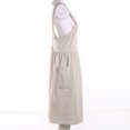 thumbnail image 6 of Douhoow Women Cotton Linen Cross Back Apron Japanese Housework Baking Wrap Florist Dress, 6 of 9
