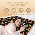 thumbnail image 4 of Lsque Flowe Rooster Body Pillow Case Cover,Ultra-Soft Microfiber Bed Pillow Cases 20x54 inches,Elegant Bedding,Breathable Durable Pillow Cover with Envelope Closure, 4 of 8