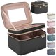thumbnail image 1 of Bolsa de maquillaje HXLGMD grande con espejo, funda de viaje de doble capa, 1 of 7
