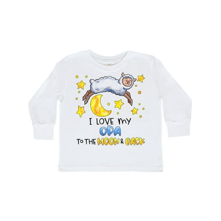 

Inktastic I Love my Opa to the Moon and Back Cute Sheep Gift Toddler Boy or Toddler Girl Long Sleeve T-Shirt