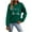 Green, variant on Wancir Women's Graphic Print Sweatshirt Long Sleeve Cute Los Angeles Crewneck Oversized Tops for Teen Girl 2024