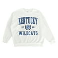thumbnail image 4 of Women's Gameday Couture White Kentucky Wildcats Premium Fleece Drop Shoulder Oversized Pullover Sweatshirt, 4 of 4