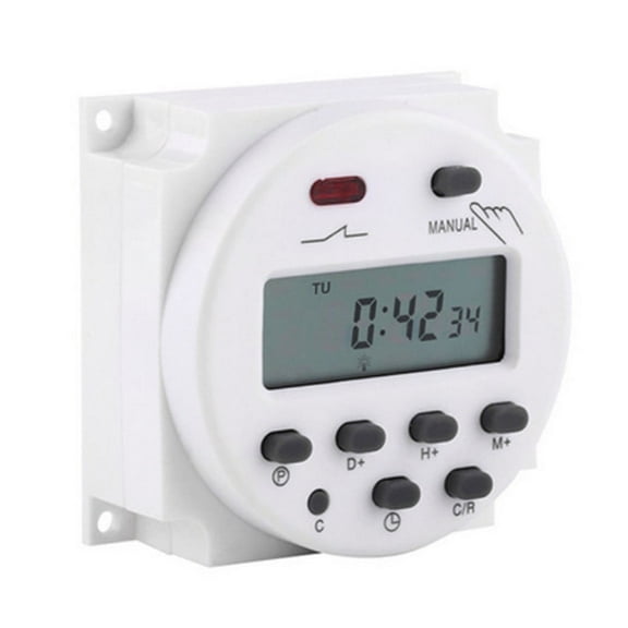 1 Pcs Digital Timers DC/AC 12V 16A LCD Display Programmable Timer Switch Widely Used To Control Lamps, Water Heaters, Sprayers