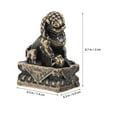 thumbnail image 2 of unbranded  Stone Lion Statue Dragon Aquarium Ornaments Decoration Flower Pot Garden Statues Office, 2 of 8
