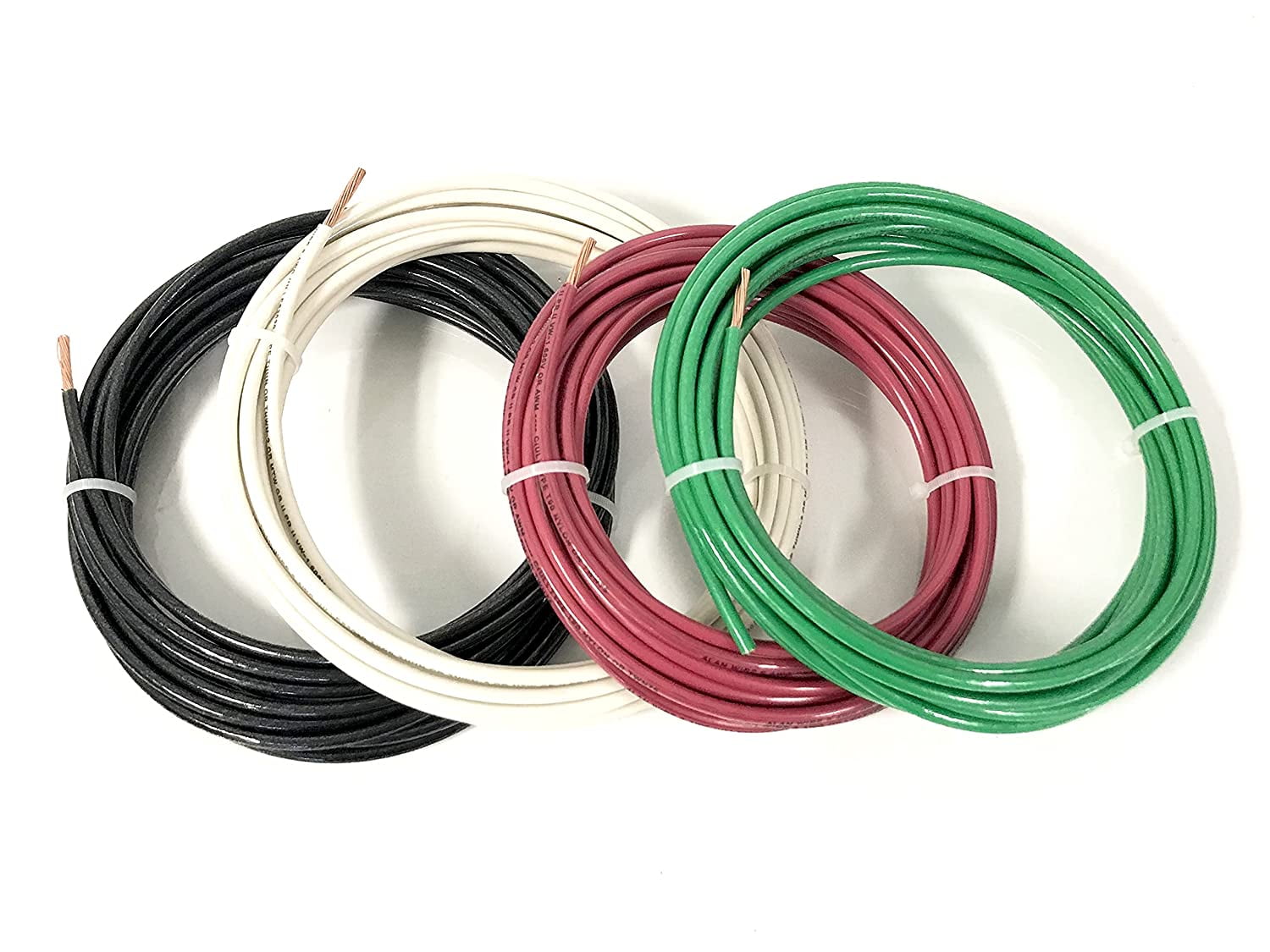 ACDC 16 Gauge GXL Automotive Copper Wire - 25ft Spool - Green With Yellow Stripe