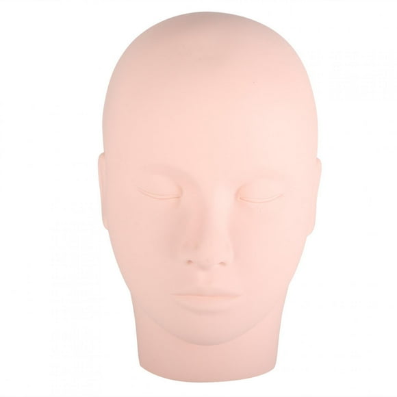 Soft Silicone Makeup Micro Blading Eyelashes Grafting Practice Mannequin Training Head