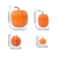 thumbnail image 3 of 7 Pack Faux Pumpkins for Outdoor Fall Decor Fall Decor Pumpkins Orange Artificial Pumpkins for Halloween Thanksgiving Indoor Outdoor Home Porch Table Decoration, 3 of 4