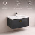 thumbnail image 3 of Ilios Innova | Lavamanos con Gabinete Flotante, Diseño Moderno Gris y Almacenamiento Funcional, 3 of 9