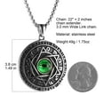 thumbnail image 3 of Collar HZMAN Talisman Seal Solomon 12 Constellation Steel, 3 of 5