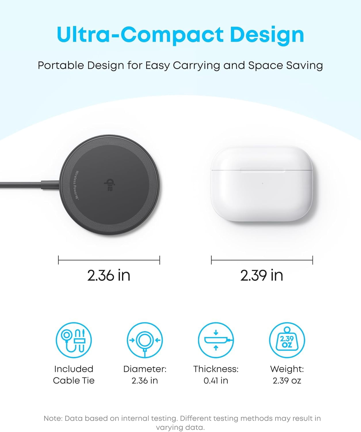 Anker Zolo Magnetic Wireless Charger, Qi2 Certified 15W MagSafe-Compatible Wireless Charging Pad