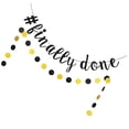 thumbnail image 1 of unbranded 2Ud Banner Colgante De Fiesta De Graduación Negro Para Y, 1 of 8