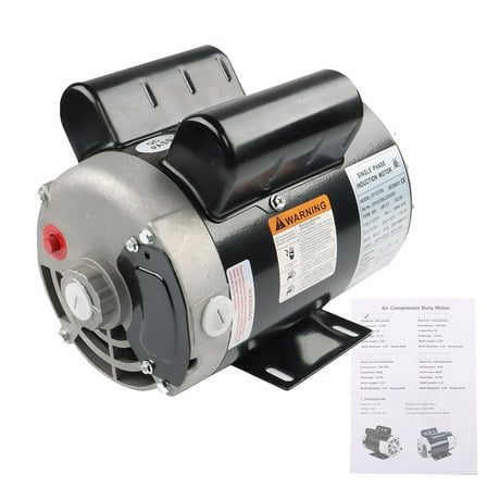 labwork 3.7 HP Electric Motor 56 Frame 3450RPM Single Phase Motor General Air Compressor Motor SPL 5/8 Shaft 230V