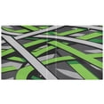 thumbnail image 2 of Green and Gray Abstract Design 12.4x10.6in PVC Round Ring Binders, 2-Pack, D-Ring 3-Hole, Metal Clip, 2 of 10