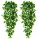 thumbnail image 1 of Aspecto realista, material duradero e impermeable, hojas de hiedra artificiales que no requieren mantenimiento para decoración interior y exterior, detalles realistas, plantas colgantes artificiales,, 1 of 6