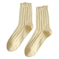 thumbnail image 2 of Eoperou Cotton Crew Socks for Women Thin Mesh Comfort Breathable Mid-calf Socks Above Ankle Crew Socks for Spring Summer, 2 of 8