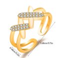 thumbnail image 5 of Minnieouse Anillo abierto para mujer ajustable elegante Vintage joyería de mano Oficina hija regalo personalizado accesorios de disfraz oro Gold 20piezas, 5 of 5