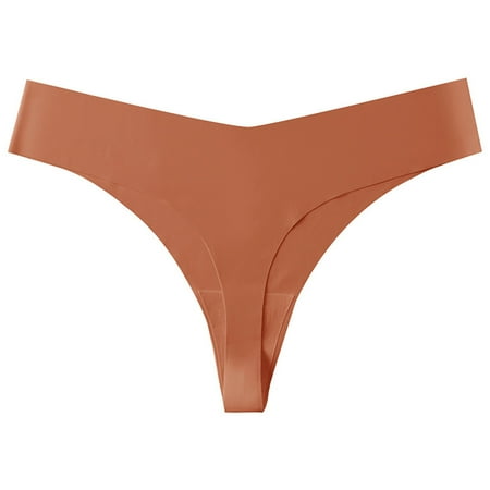Bigersell Plus Size Panties Clearance Ladies Underwear High Cut Panty Style P-403 Cotton Boyshort Panties Thong Panties Briefs Mid Waist Women s Briefs Coffee XL