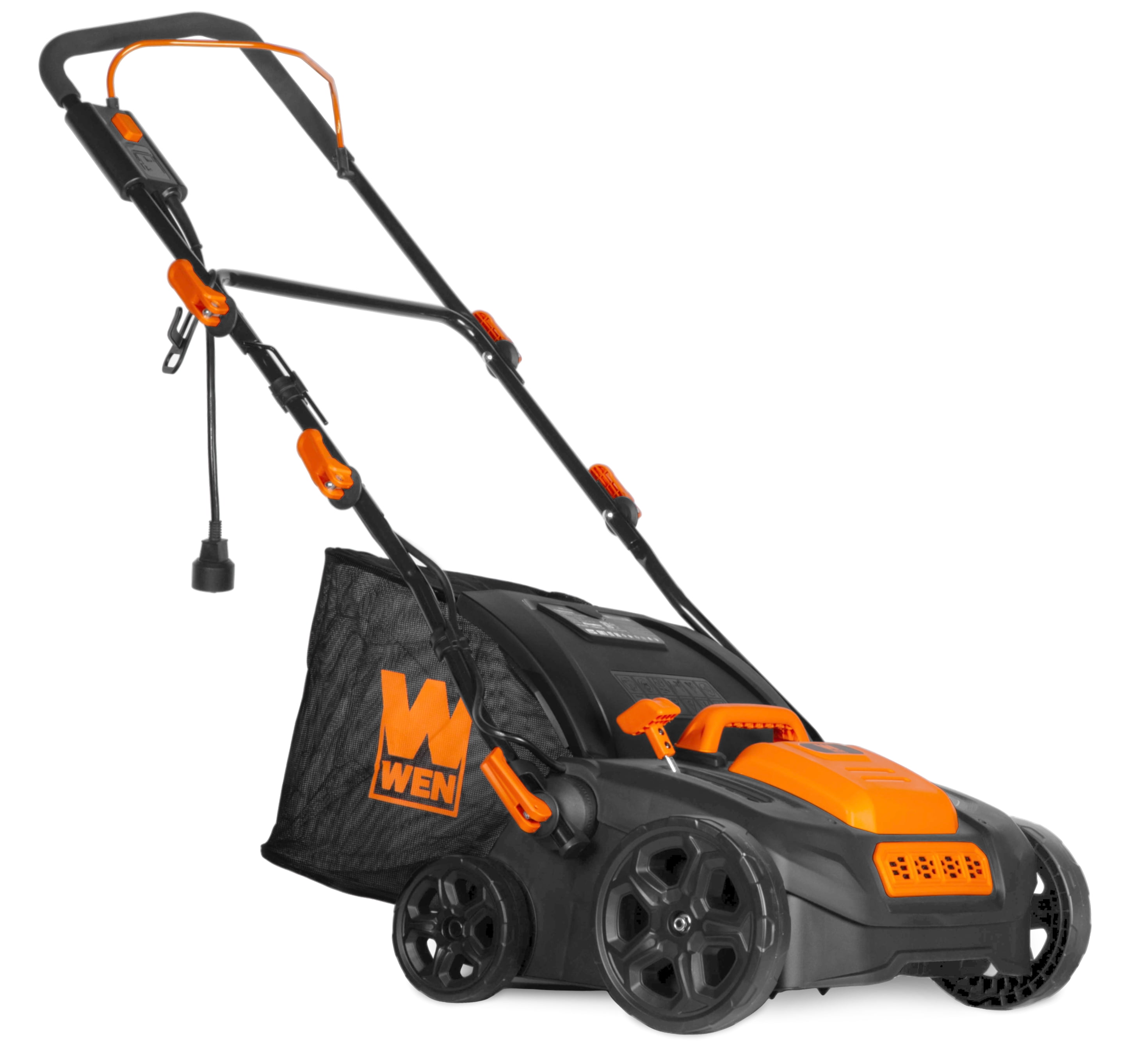 WEN 15-Inch 15-Amp 2-in-1 Electric Dethatcher and Scarifier with Collection Bag (DT1526)