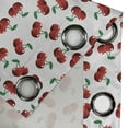thumbnail image 4 of Ambesonne Fruits Grommet Curtain, Vibrant Cherries Summer, 50" x 72", Hunter Green Coconut, 4 of 6
