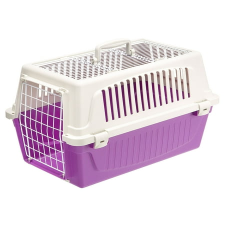 UPC: 0798549148535 | ATLAS Two Door Top Load Plastic Kennel & Pet Carrier  Purple 22-Inch