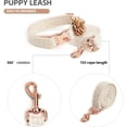 thumbnail image 5 of HQREA Lace Dog Wedding Collar and Leash Set for Large Dogs with Rose Gold Metal Buckle & Fashion Flowers for Party Birthday, 5 of 6