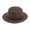 D, variant on Vintage Woolen Top Hat, Winter Solid Color Fedora with Hidden Adjustment, Unisex F