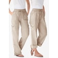 thumbnail image 3 of Woman Within Plus Size Convertible 2-in-1 Cargo Pant & Capri Elastic Waist, 3 of 6