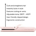 thumbnail image 2 of L'ANGE HAIR Le Duo 360 Airflow Styler 2-in-1 Curling Wand & Titanium Flat Iron Hair Straightener Professional Curler with Cooling Air Vents to Lock in Style Dual Voltage Adjustable Temp, 2 of 9