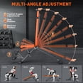 thumbnail image 3 of GIKPAL 8 Positions Adjustable Weight Bench With Extended Headrest,Foldable Workout Bench Olympic Weight Bench for Home Gym Full Body Strength Training,Support up to 800lbs, 3 of 7