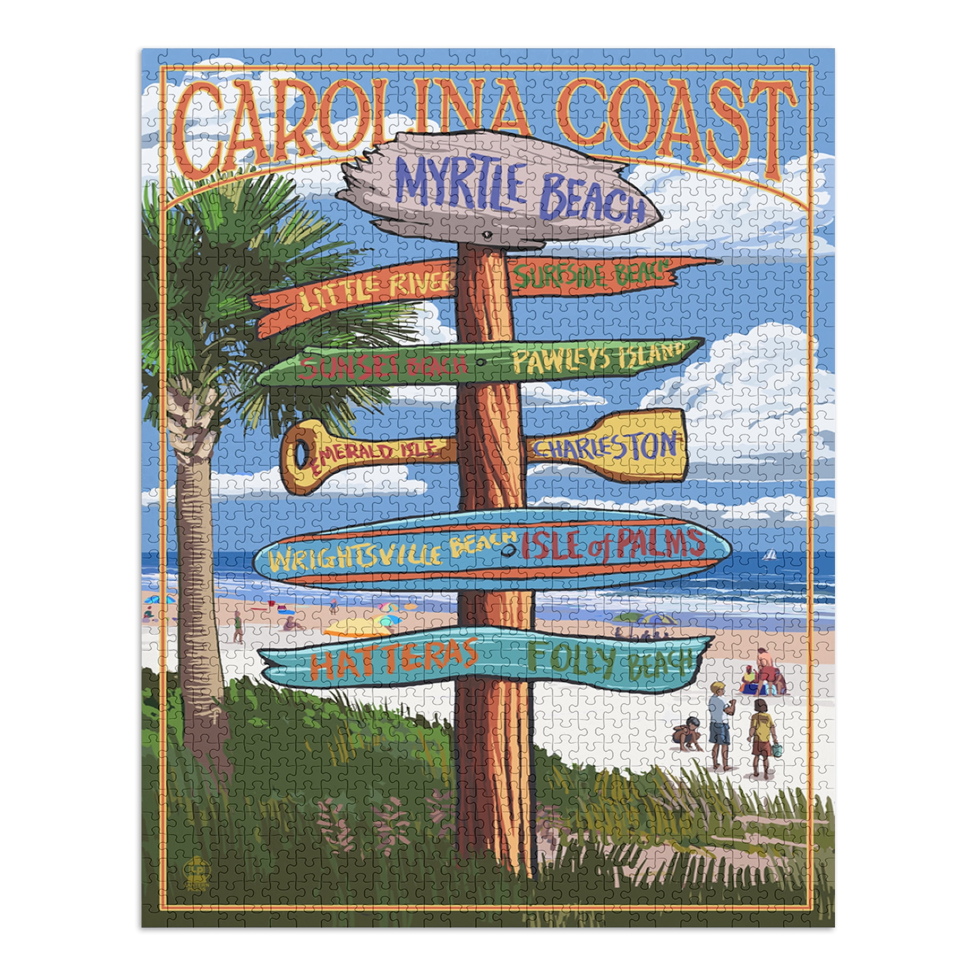 Myrtle Beach, South Carolina, Destinations Sign (1000 Piece Puzzle