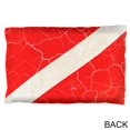 thumbnail image 2 of Diver Down Distressed Weathered Flag Pillow Case, 2 of 2
