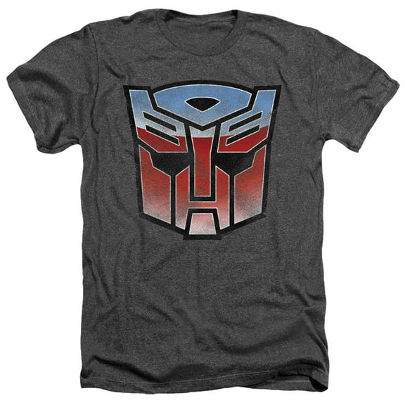 Transformers - Vintage Autobot Logo - Heather Short Sleeve Shirt - XX-Large