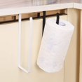 thumbnail image 2 of Versatile Storage Paper Roll Holder, Waterproof Anti-Rust Easy Install Dispenser for Kitchens Bathrooms (White), 2 of 5