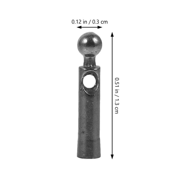 LEXSOMEO 10Pcs Metal Umbrella Bone Covers Tail Beads Replacement Umbrella Repairing Beads Rain Umbrella Tail Beads