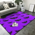 Halloween Area Rugs For Living Room Decor cute bats violent Halloween